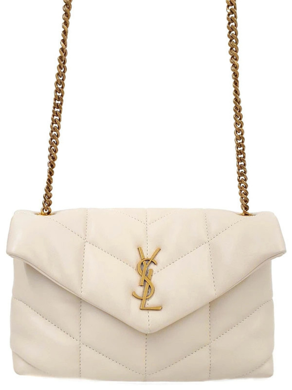 SAINT LAURENT PARIS Saint Paris Lulu Puffer Bag Chain Shoulder